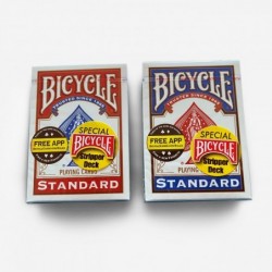 Jeu "Biseauté" - rouge et bleu BICYCLE®