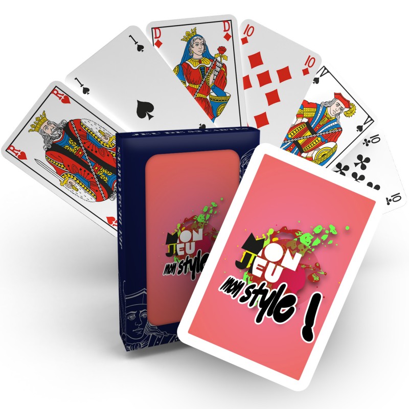 Bridge personnalisable - Jeu de 54 cartes