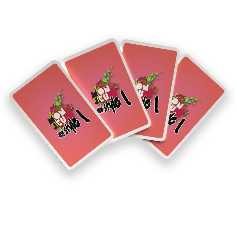 48 cartes 58x88mm perso - création totale face & dos