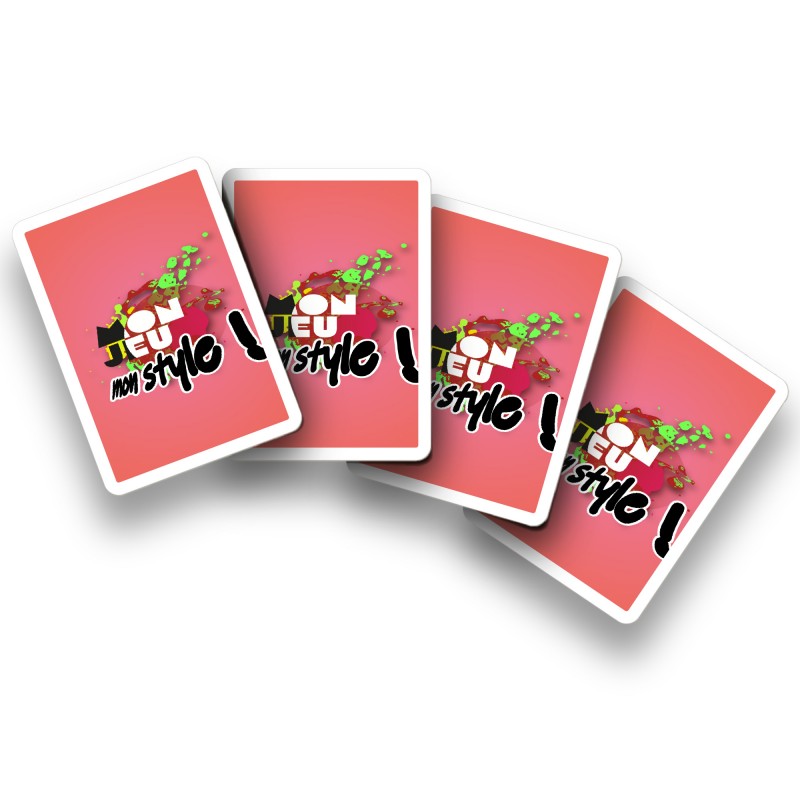 54 cartes 63x88mm perso - création totale face & dos - format poker