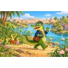 Petits crocodiles du Nil - Tapis de jeux polyester - 40x60