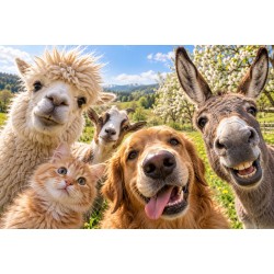 Selfie champêtre - Tapis de...