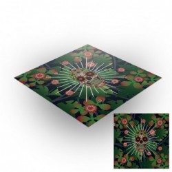 Tapis de jeux polyester - 60x60 - Jungle Calavera