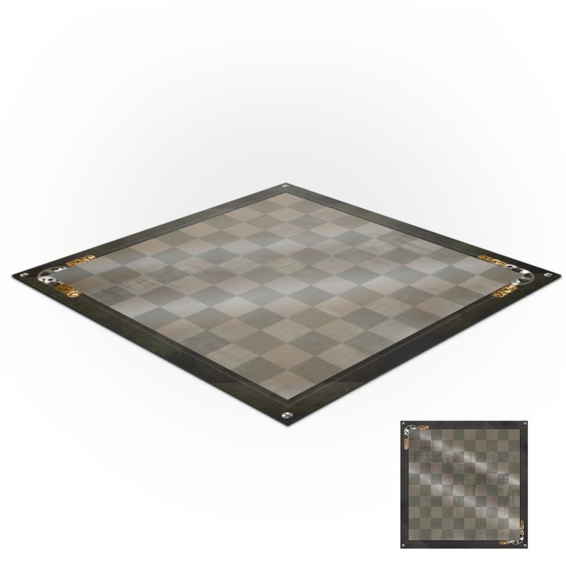 Tapis de jeux polyester - 60x60 - Jeu de dames