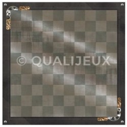 Tapis de jeux polyester - 60x60 - Jeu de dames steampunk