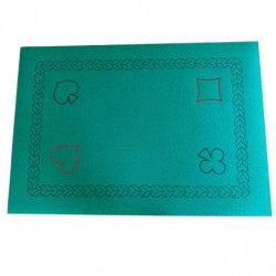 Tapis 4 symboles 48 x 70 cm feutrine vert